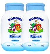 Kodomo Baby Powder, Smooth Comfort, 2 x 50g