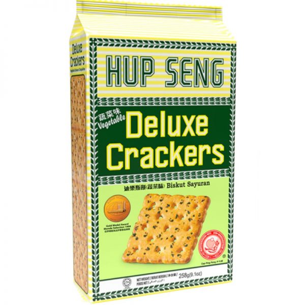 Hup Seng Deluxe Crackers Vegetables, 258g